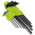 Siegen S01098 Ball-End Hex Key Set 9pc Long Imperial