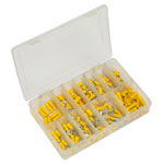 Sealey AB041YT Crimp Terminal Assortment 140pc Yellow