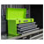 Sealey AP9243BBHV Tool Chest 3 Drawer Portable - BB Runners - Hi-Vis Green
