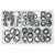 Sealey AB011DS Bonded Seal (Dowty Seal) Assortment 84pc - BSP