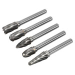 Sealey SDBCK5 Tungsten Carbide Rotary Burr Set 5pc Ripper/Coarse