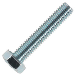 Sealey SS525 HT Setscrew M5 x 25mm 8.8 Zinc DIN 933 Pack of 50