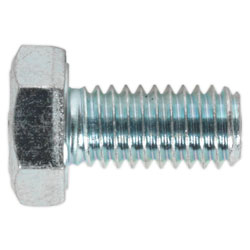 Sealey SS612 HT Setscrew M6 x 12mm 8.8 Zinc DIN 933 Pack of 50