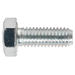 Sealey SS616 HT Setscrew M6 x 16mm 8.8 Zinc DIN 933 Pack of 50