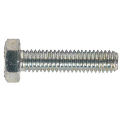 Sealey SS625 HT Setscrew M6 x 25mm 8.8 Zinc DIN 933 Pack of 50