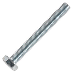 Sealey SS650 HT Setscrew M6 x 50mm 8.8 Zinc DIN 933 Pack of 50