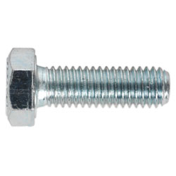 Sealey SS825 HT Setscrew M8 x 25mm 8.8 Zinc DIN 933 Pack of 50