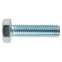 Sealey SS830 HT Setscrew M8 x 30mm 8.8 Zinc DIN 933 Pack of 50