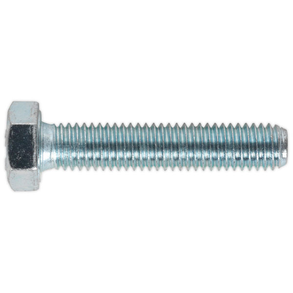 Sealey SS840 HT Setscrew M8 x 40mm 8.8 Zinc DIN 933 Pack of 50