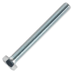 Sealey SS870 HT Setscrew M8 x 70mm 8.8 Zinc DIN 933 Pack of 25