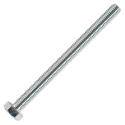 Sealey SS8100 HT Setscrew M8 x 100mm 8.8 Zinc DIN 933 Pack of 25