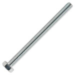 Sealey SS8100 HT Setscrew M8 x 100mm 8.8 Zinc DIN 933 Pack of 25