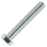 Sealey SS16100 HT Setscrew M16 x 100mm 8.8 Zinc DIN 933 Pack of 5