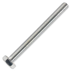 Sealey SS10100 HT Setscrew M10 x 100mm 8.8 Zinc DIN 933 Pack of 25