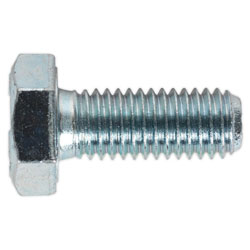 Sealey SS1025 HT Setscrew M10 x 25mm 8.8 Zinc DIN 933 Pack of 25