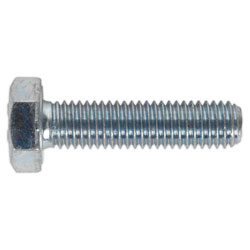 Sealey SS1040 HT Setscrew M10 x 40mm 8.8 Zinc DIN 933 Pack of 25