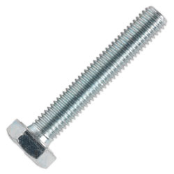 Sealey SS1060 HT Setscrew M10 x 60mm 8.8 Zinc DIN 933 Pack of 25