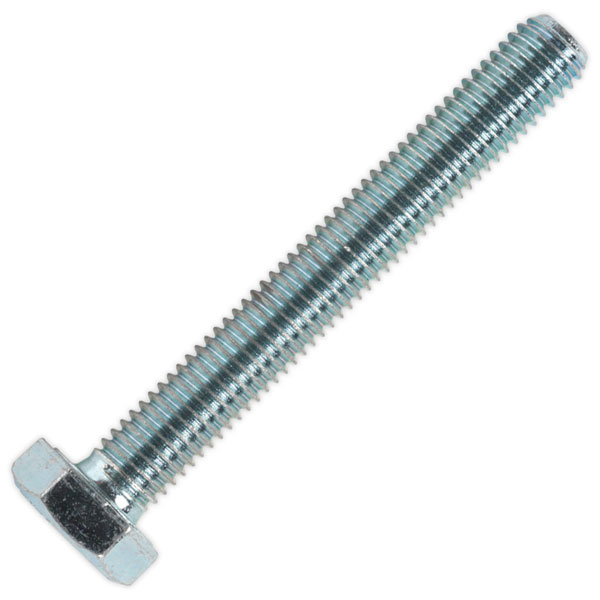 Sealey SS1075 HT Setscrew M10 x 75mm 8.8 Zinc DIN 933 Pack of 25