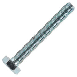 Sealey SS1075 HT Setscrew M10 x 75mm 8.8 Zinc DIN 933 Pack of 25