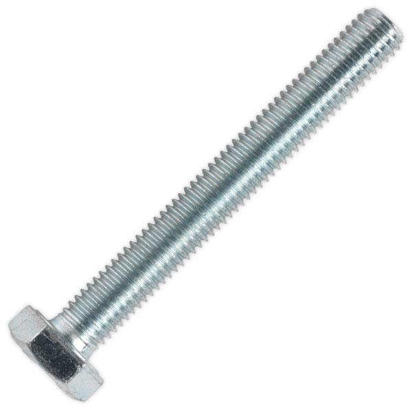 Sealey SS1080 HT Setscrew M10 x 80mm 8.8 Zinc DIN 933 Pack of 25