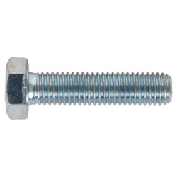 Sealey SS1250 HT Setscrew M12 x 50mm 8.8 Zinc DIN 933 Pack of 25