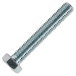 Sealey SS1275 HT Setscrew M12 x 75mm 8.8 Zinc DIN 933 Pack of 25