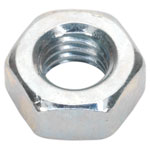 Sealey SN6 Steel Nut M6 Zinc DIN 934 Pack of 100