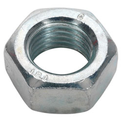 Sealey SN20 Steel Nut DIN 934 - M20 Zinc Pack of 10