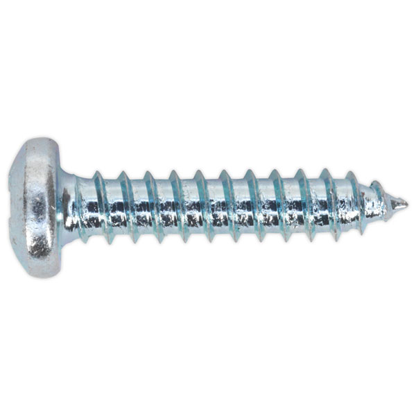Sealey STPP4219 Self Tapping Screw 4.2 x 19mm Pan Head Pozi Zinc DIN 7981CZ Pack of 100