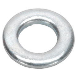 Sealey FWA510 Flat Washer M5 x 10mm Form A Zinc DIN 125 Pack of 100