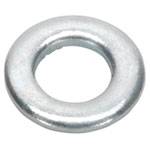 Sealey FWA510 Flat Washer M5 x 10mm Form A Zinc DIN 125 Pack of 100