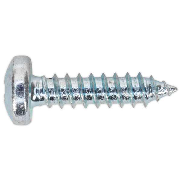 Sealey STPP4819 Self Tapping Screw 4.8 x 19mm Pan Head Pozi Zinc DIN 7981CZ Pack of 100