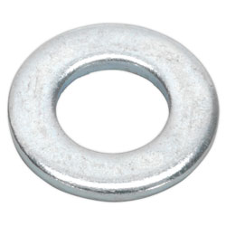 Sealey FWA817 Flat Washer M8 x 17mm Form A Zinc DIN 125 Pack of 100