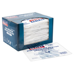 Sealey CCSET550 5-in-1 Disposable Car Interior Protection Kit Box of 50