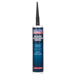 Sealey SCS100 RTV Black Silicone Sealant 300ml