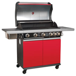 Sealey BBQ11 Gas BBQ 5 Burner + Side Burner & Side Bowl