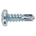 Sealey SDPH4213 Self Drilling Screw 4.2 x 13mm Pan Head Phillips Zinc Pack 100