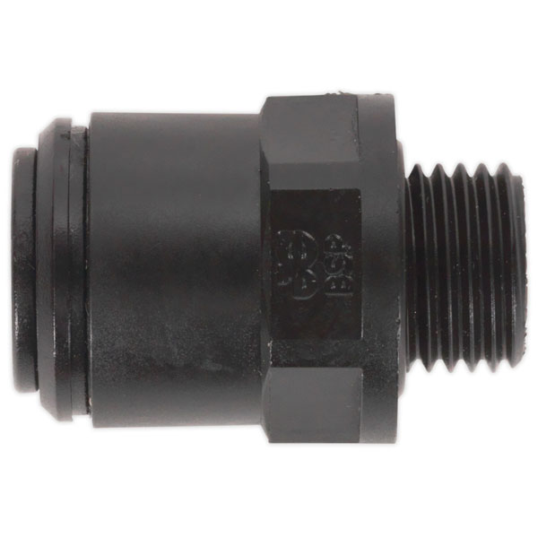 Sealey JGC614 Straight Adaptor 6mm x 1/4"BSP Pack of 5