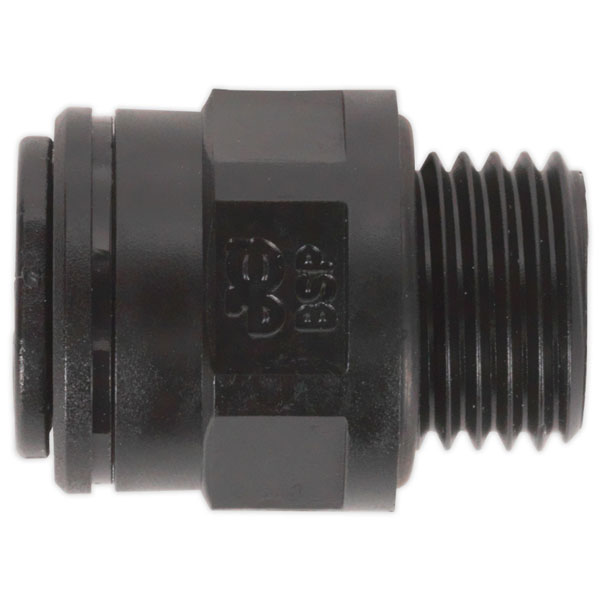 Sealey JGC814 Straight Adaptor 8mm x 1/4"BSP Pack of 5