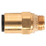 Sealey JGBC618 Brass SuperThread Straight Adaptor 6mm x 1/8"BSP Pack of 2