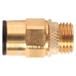 Sealey JGBC814 Brass SuperThread Straight Adaptor 8mm x 1/4"BSP Pack of 2