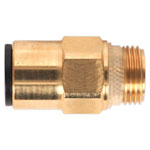 Sealey JGBC1238 Brass SuperThread Straight Adaptor 12mm x 3/8"BSP Pack of 2