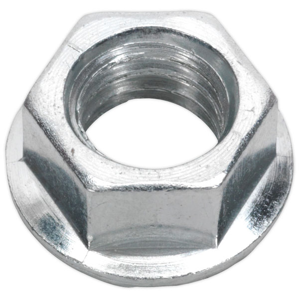 Slide Sealey FN10 Flange Nut Serrated M10 Zinc DIN 6923 Pack of 100