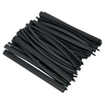 Sealey HSTAL72B Heat Shrink Tubing Assortment 72pc Black Adhesive Lined 200mm