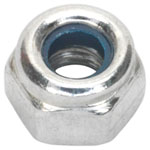 Sealey NLN4 Nylon Lock Nut M4 Zinc DIN 982 Pack of 100