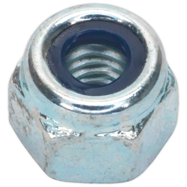 Sealey NLN5 Nylon Lock Nut M5 Zinc DIN 982 Pack of 100 | Rapid Electronics