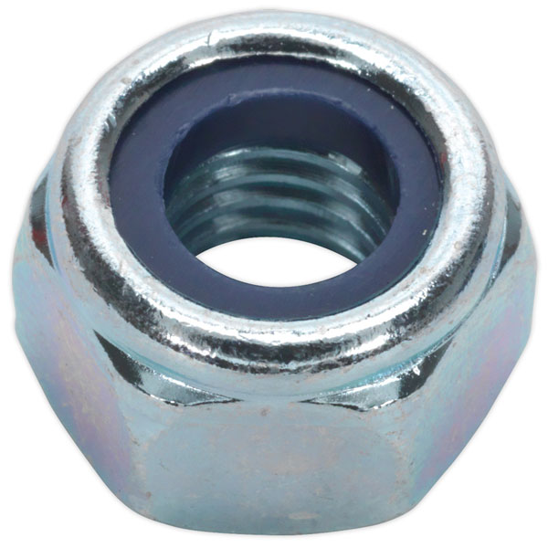  NLN10 Nylon Lock Nut M10 Zinc DIN 982 Pack of 100