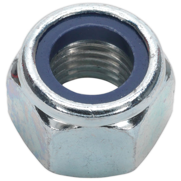 Sealey NLN16 Nylon Lock Nut M16 Zinc DIN 982 Pack of 25 | Rapid Online