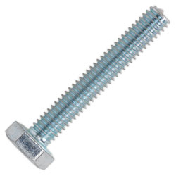 Sealey SS425 HT Setscrew M4 x 25mm 8.8 Zinc DIN 933 Pack of 50