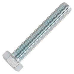 Sealey SS1480 HT Setscrew M14 x 80mm 8.8 Zinc DIN 933 Pack of 10